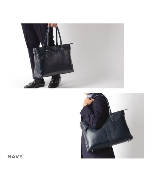 GUIONNET(GUIONNET)/GUIONNET トートバッグ PG006 2WAY SHRINK LEATHER BRIEF CASE ギオネ ショルダー付き 2way シュリンクレザー ビ/img19