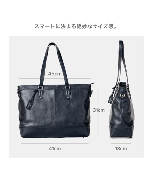 GUIONNET(GUIONNET)/GUIONNET トートバッグ PG007 2WAY LEATHER TOTE BAG ギオネ レザー ビジネストート/img11