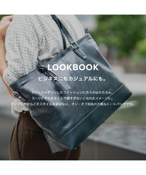 GUIONNET(GUIONNET)/GUIONNET トートバッグ PG007 2WAY LEATHER TOTE BAG ギオネ レザー ビジネストート/img16