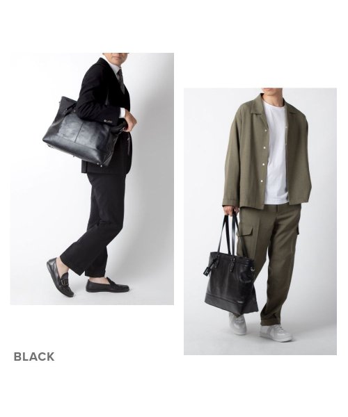 GUIONNET(GUIONNET)/GUIONNET トートバッグ PG007 2WAY LEATHER TOTE BAG ギオネ レザー ビジネストート/img18