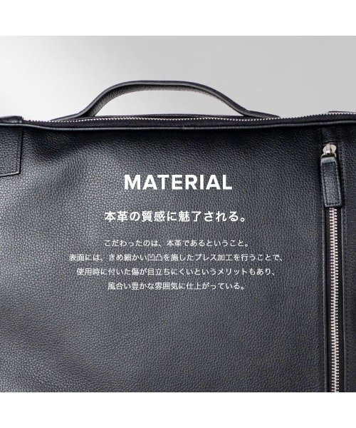 GUIONNET(GUIONNET)/GUIONNET バックパック PG008 2WAY SHRINK LEATHER BACKPACK ギオネ 3way シュリンクレザー メンズ レディース  /img03