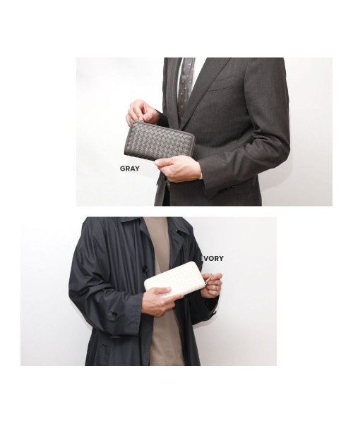 GUIONNET(GUIONNET)/GUIONNET 長財布 イントレチャート PG101 INTRECCIATO ROUND FASTNER LONG WALLET ラウンドファスナー レディー/img16