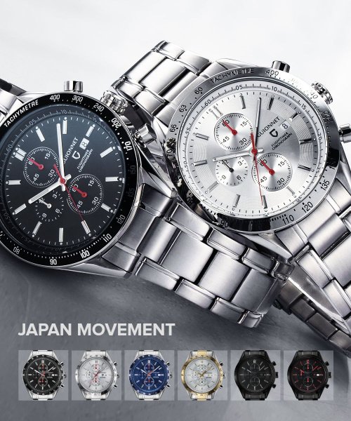 GUIONNET(GUIONNET)/GUIONNET 腕時計 FLIGHT TIMER Chronograph ギオネ クロノグラフ フライトタイマー 100m防水 　/img01