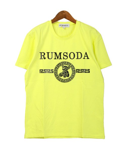 LUXSTYLE(ラグスタイル)/RUMSODA(ラムソーダ)箔プリントクルーネック半袖Tシャツ/Tシャツ メンズ 半袖 ロゴ プリント クマ テディベア 箔プリント 金 銀/img06