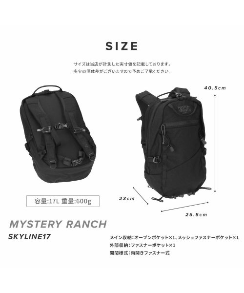 MYSTERY RANCH(ミステリーランチ)/ミステリーランチ MYSTERY RANCH SKYLINE17 バックパック リュック メンズ バック スカイライン17 リュックサック アウトドア キャンプ/img15