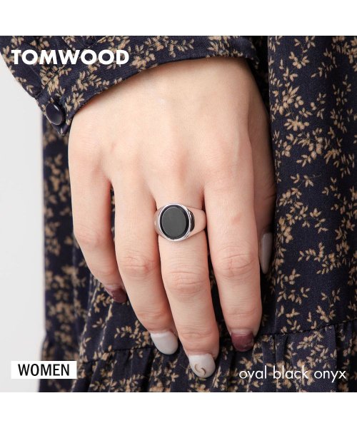 TOMWOOD(トムウッド)/トムウッド TOM WOOD R74HUMBO01 S925 リング レディース アクセサリー 指輪 オパール ブラックオニキス oval black onyx/img01