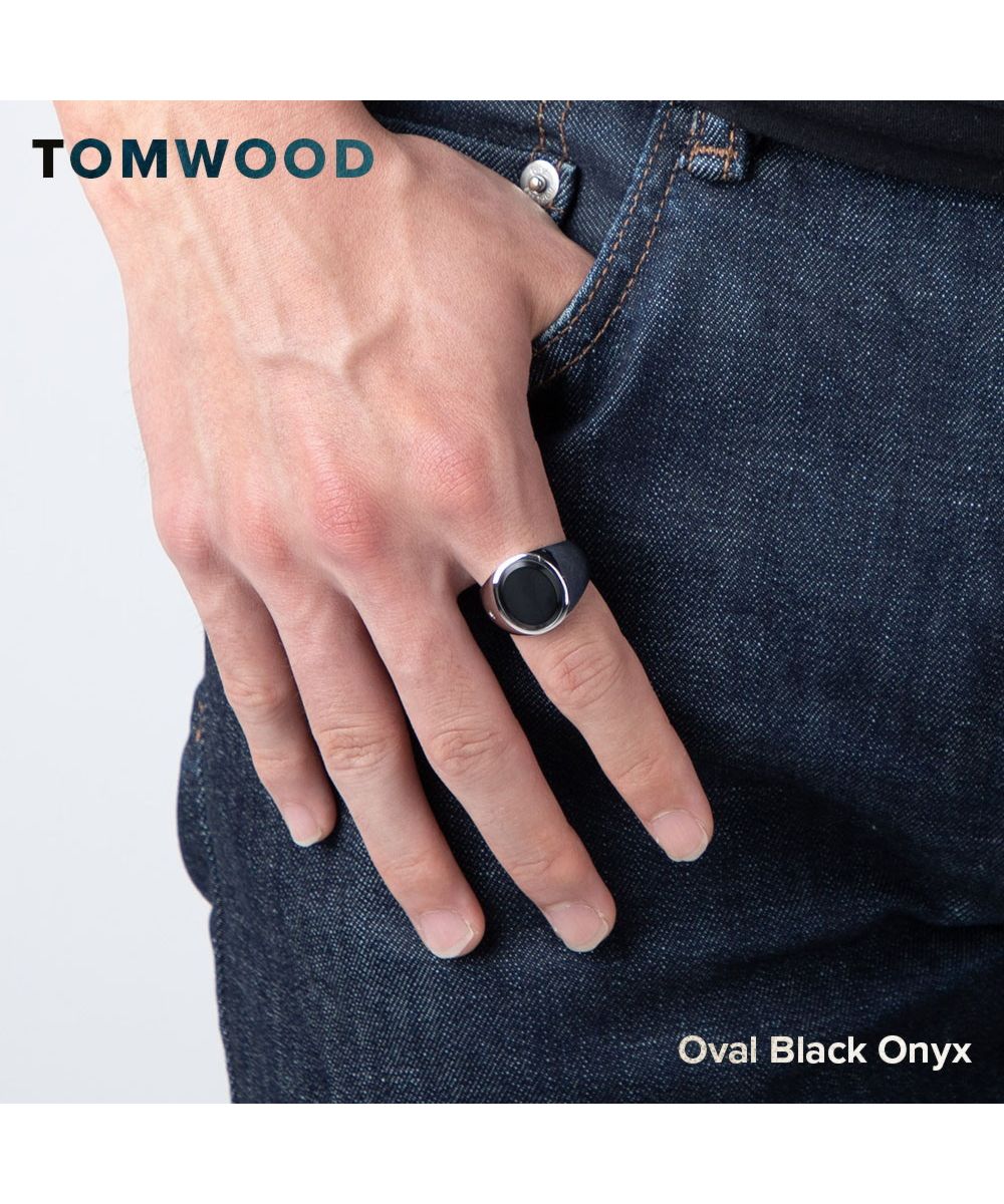 ovalblackonyx最終値下げTOM WOOD/トムウッド oval black onyx ring