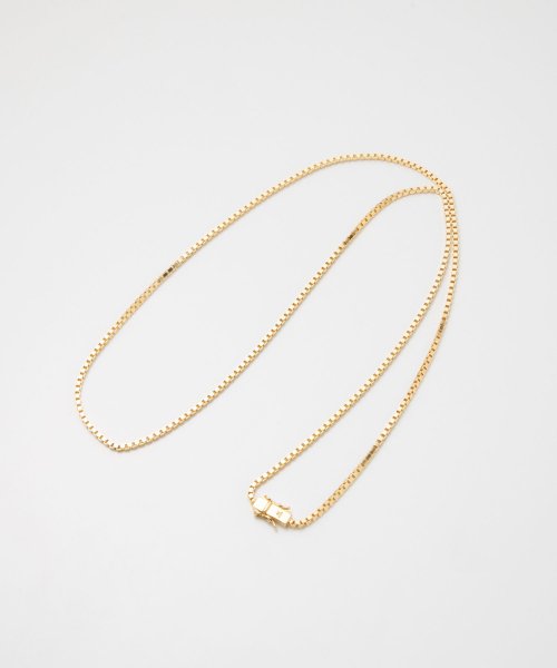 TOMWOOD(トムウッド)/TOM WOOD ネックレス トムウッド N01019VBX01S925 9k Square chain gold メンズ レディース アクセサリー スクエアチ/img02