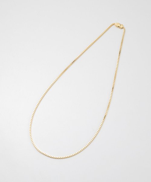 TOMWOOD(トムウッド)/TOM WOOD ネックレス N01019VBX01S925 9k Square chain gold トムウッド メンズ レディース アクセサリー スクエアチ/img03