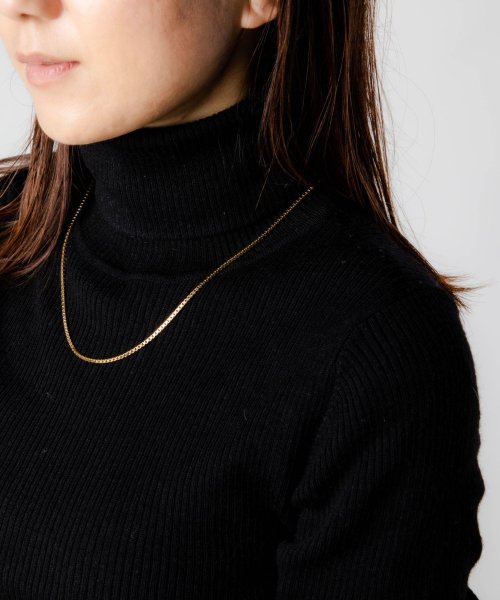 TOMWOOD(トムウッド)/TOM WOOD ネックレス N01019VBX01S925 9k Square chain gold トムウッド メンズ レディース アクセサリー スクエアチ/img07