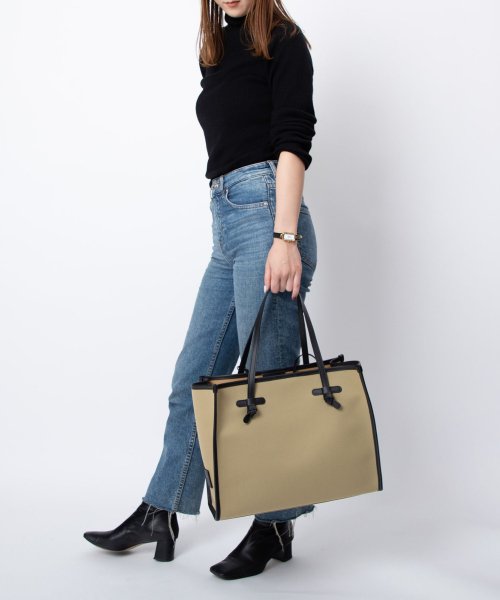 ジャンニキアリーニ GIANNI CHIARINI マルチェッラ Mサイズ トートバッグ MARCELLA レディース BS6850 ジャンニキャリーニ ハンド CORDA マルチェッラ ジャンニ MILITARE また