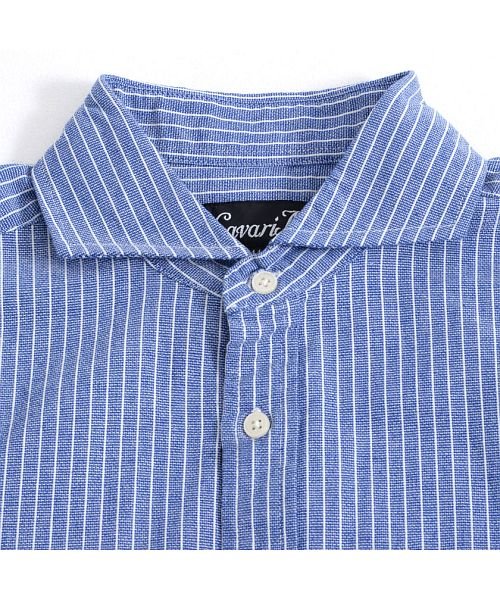 CavariA(キャバリア)/パナマホリゾンタルカラー7分袖シャツ　カジュアルシャツ/img12