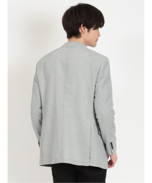 からみ織りストレッチ 千鳥柄 2ボタンジャケット メンズ セットアップ ジャケット ビジネス カジュアル アウター 通勤 仕事 千鳥柄 イージーケア ストレッチ