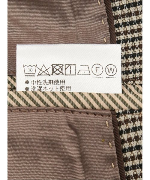 からみ織りストレッチ 千鳥柄 2ボタンジャケット メンズ セットアップ ジャケット ビジネス カジュアル アウター 通勤 仕事 千鳥柄 イージーケア ストレッチ