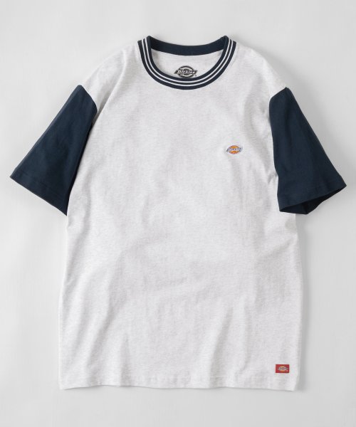 Dickies(Dickies)/【Dickies/ディッキーズ】 リブライン ミニロゴワッペン＆袖切替え クルーネックTシャツ/ 半袖Tシャツ/img36