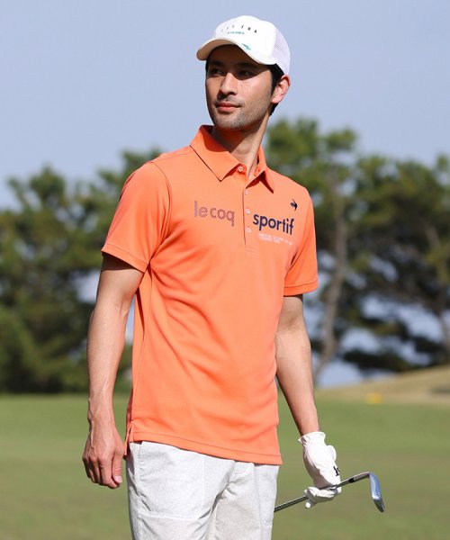 le coq sportif GOLF (ルコックスポルティフ（ゴルフ）)/EXcDRYロゴ半袖シャツ (吸汗速乾/UV CUT(UPF15)/高速ドライ/EXcDRY D－Tec（エクシードライ　ディーテック【アウトレット】/img08