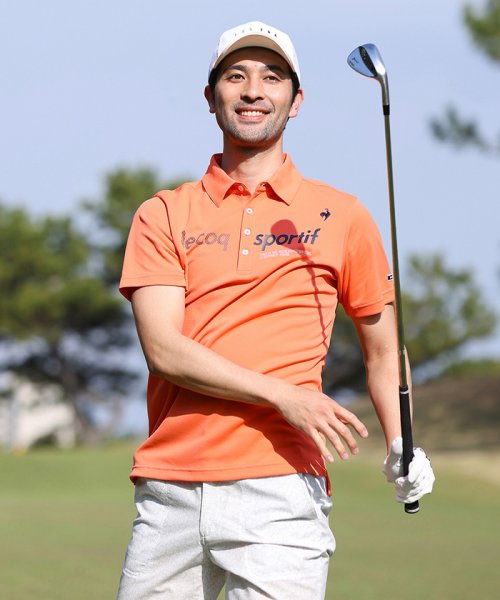 le coq sportif GOLF (ルコックスポルティフ（ゴルフ）)/EXcDRYロゴ半袖シャツ (吸汗速乾/UV CUT(UPF15)/高速ドライ/EXcDRY D－Tec（エクシードライ　ディーテック【アウトレット】/img09