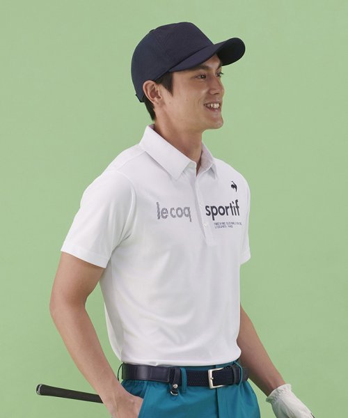 le coq sportif GOLF (ルコックスポルティフ（ゴルフ）)/EXcDRYロゴ半袖シャツ (吸汗速乾/UV CUT(UPF15)/高速ドライ/EXcDRY D－Tec（エクシードライ　ディーテック【アウトレット】/img14