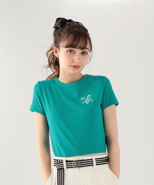 To b. by agnes b. OUTLET(トゥー　ビー　バイ　アニエスベー　アウトレット)/【Outlet】WU20 TS クロップドコンパクトTシャツ/img01