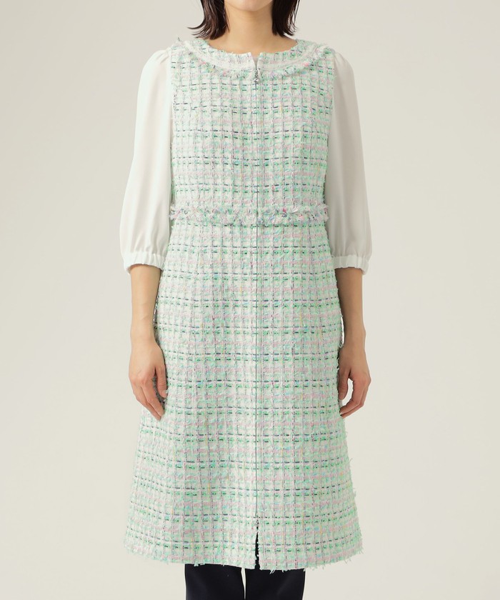 TO BE CHIC カラーファンシーツイード　ワンピース カラーファンシーツイード ワンピース(505223021)｜阪急百貨店