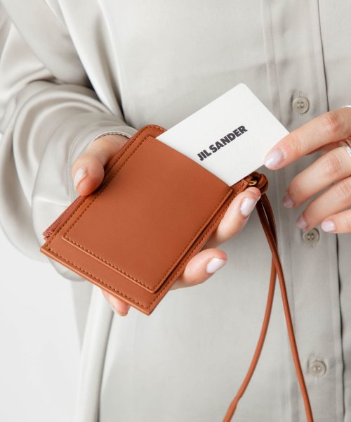 ジルサンダー カードケース レディース JIL SANDER J07UI0004 P4841 ファッション小物 カードホルダー ビジネス レザー ロゴ シンプル ファッション小物