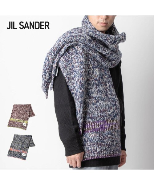 Jil Sander(ジル・サンダー)/ジルサンダー JIL SANDER JSMT761026 MTY21618 スカーフ メンズ ファッション小物 ジャカードスカーフ マフラー カシミヤ ウール /img01