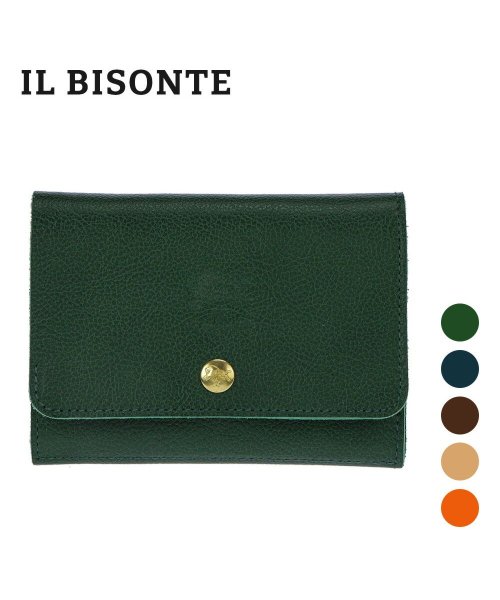 IL BISONTE(イルビゾンテ)/イル ビゾンテ IL BISONTE C0522 二つ折り財布 メンズ レディース 財布 ミニ財布 小銭入れ レザー 本革 シンプル コンパクトウォレット ファ/img01