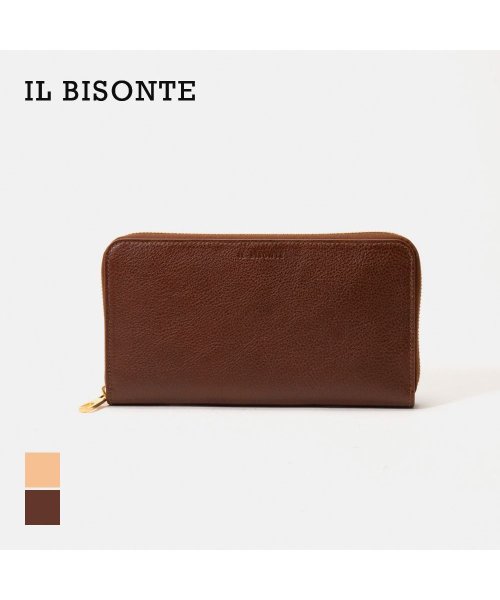 IL BISONTE(イルビゾンテ)/イル ビゾンテ IL BISONTE SZW039 PVX001 長財布 メンズ 財布 ロングウォレット レザー 本革 ロゴ ラウンドファスナー ジップアラウン/img01