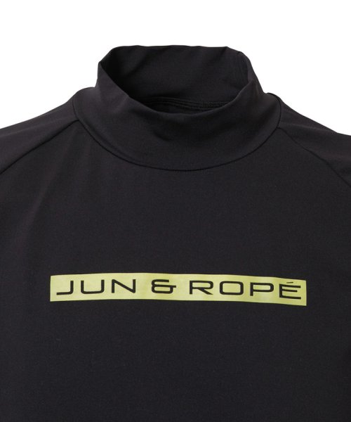 JUN and ROPE(ジュン＆ロペ)/ボックスロゴモックネック半袖プルオーバー/img03