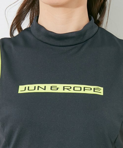 JUN and ROPE(ジュン＆ロペ)/【UV】【接触冷感】【防透】ハイウエスト切替ノースリーブワンピース/img10