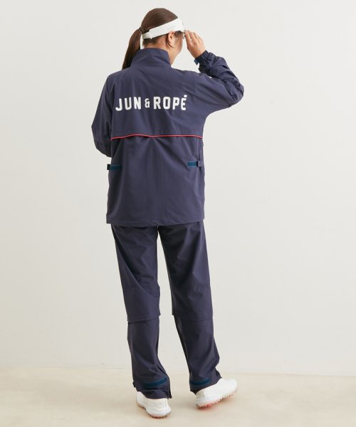 JUN and ROPE(ジュン＆ロペ)/【耐水圧】【透湿性】袖取り外し2WAYレインブルゾン/img02