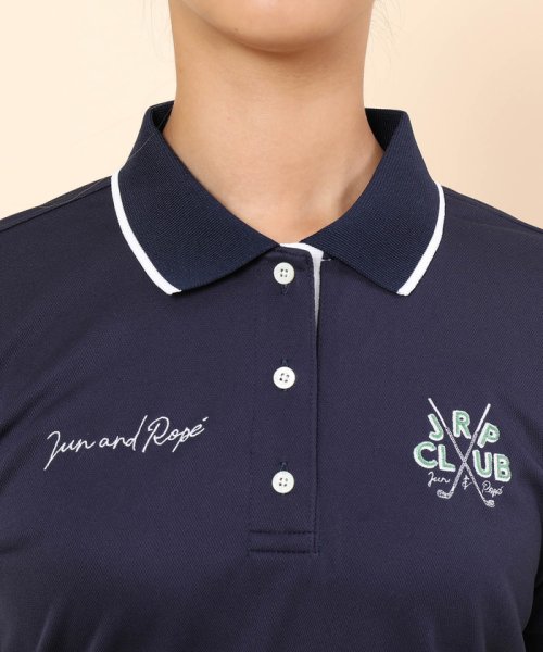 JUN and ROPE(ジュン＆ロペ)/【UV】【吸水速乾】シニアコードモチーフ　半袖ポロシャツ/img05
