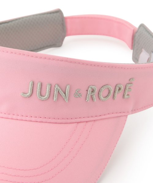 JUN and ROPE(ジュン＆ロペ)/ラメロゴ刺繍ツイルサンバイザー/img05
