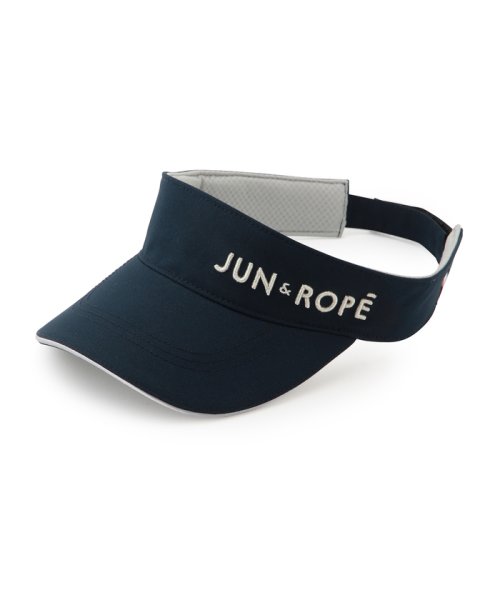 JUN and ROPE(ジュン＆ロペ)/ラメロゴ刺繍ツイルサンバイザー/img08