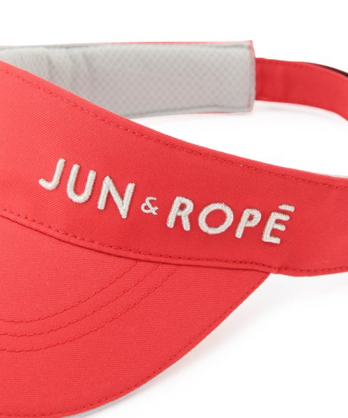 JUN and ROPE(ジュン＆ロペ)/ラメロゴ刺繍ツイルサンバイザー/img17
