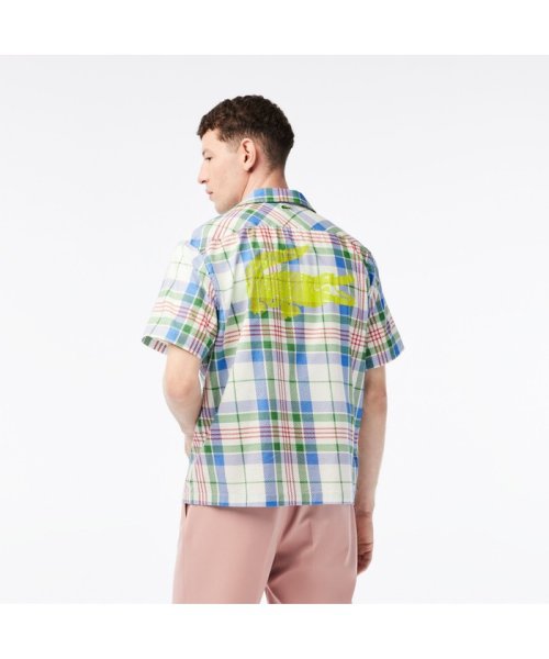 LACOSTE Mens(ラコステ　メンズ)/オープンネックチェックシャツ/img10