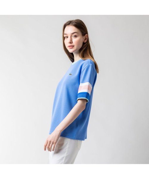 LACOSTE(ラコステ)/スリーブボーダーワッフルニットTシャツ/img02