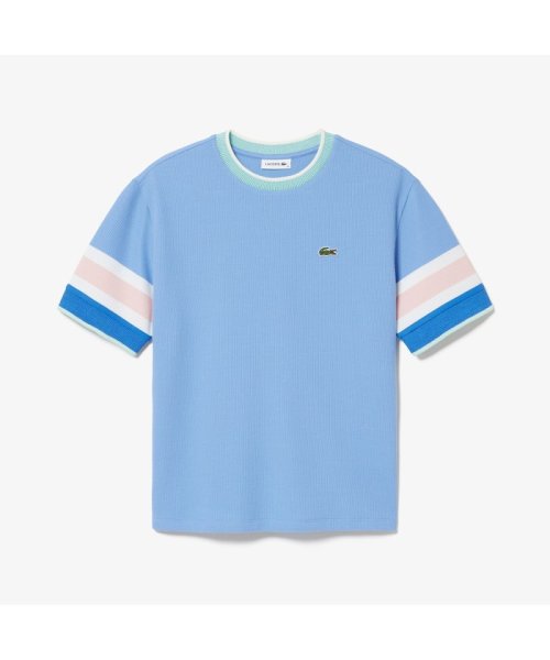 LACOSTE(ラコステ)/スリーブボーダーワッフルニットTシャツ/img05