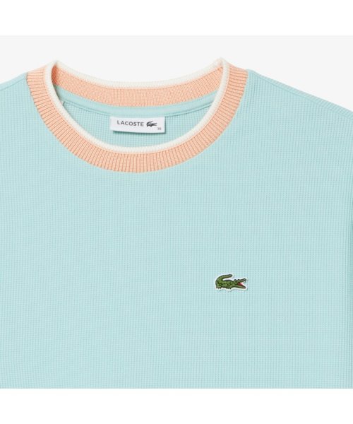 LACOSTE(ラコステ)/スリーブボーダーワッフルニットTシャツ/img16