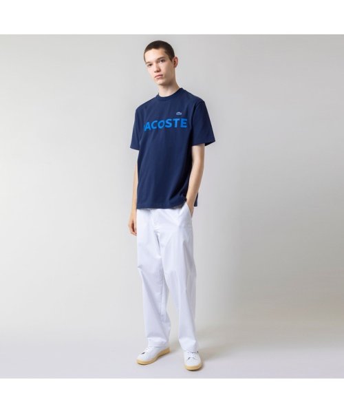 LACOSTE Mens(ラコステ　メンズ)/ヘビーウェイトブランドネーム ラバープリント ロゴ半袖Tシャツ/img17