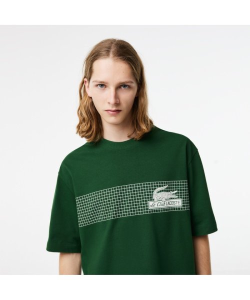 LACOSTE Mens(ラコステ　メンズ)/クラシックテニスプリントルーズフィットTシャツ/img01