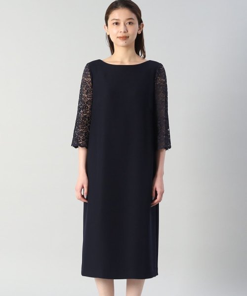 袖レースドレスワンピース  KUE1306022974(10010円)