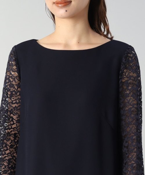 袖レースドレスワンピース  KUE1306022974(10010円)