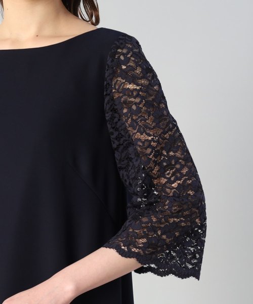 袖レースドレスワンピース  KUE1306022974(10010円)