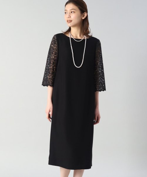 袖レースドレスワンピース  KUE1306022974(10010円)