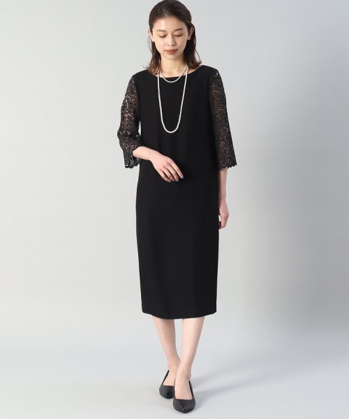 袖レースドレスワンピース  KUE1306022974(10010円)