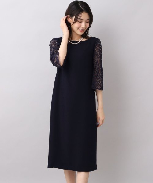 袖レースドレスワンピース  KUE1306022974(10010円)