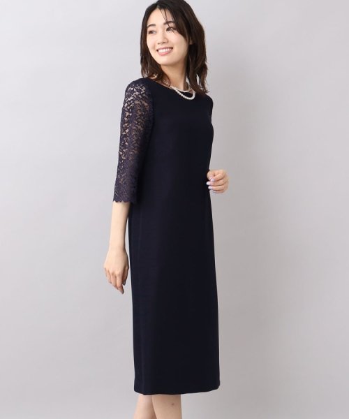 袖レースドレスワンピース  KUE1306022974(10010円)
