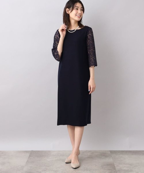 袖レースドレスワンピース  KUE1306022974(10010円)