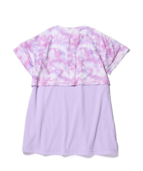 SHOO・LA・RUE(Kids) (シューラルーキッズ)/【110－140cm】タイダイメッシュT＋Tシャツワンピセット/img02